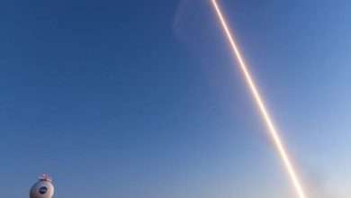 اطلاق صاروخ باليستي من قبل الحوثيين على جيزان السعودية وإعتراضة 4