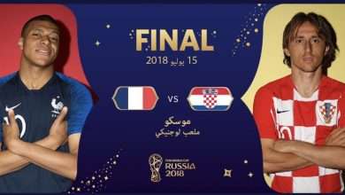 ملخص اهداف نتيجة مباراة فرنسا ضد كرواتيا كأس العالم 2018 تتويج فرنسا 7