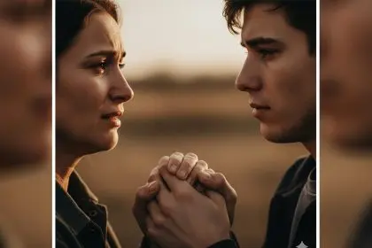 بكت الأم عند وداع ابنها