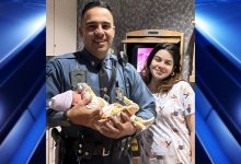 State Trooper escorts women in labor to hospital after traffic stop for speeding on I-91