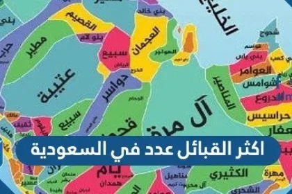 اكثر القبائل عدد في السعودية