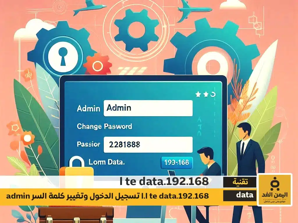 admin تسجيل الدخول وتغيير كلمة السر  l.l te data.192.168