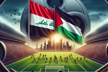 مباراة فلسطين والعراق