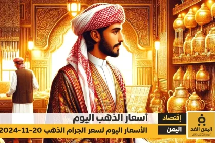 أسعار الذهب في اليمن 20-11-2024 سعر الجرام عيار 21 في صنعاء وعدن