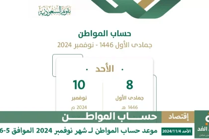 موعد صرف حساب المواطن لشهر جمادى الأول 1446 في السعودية: التفاصيل الكاملة