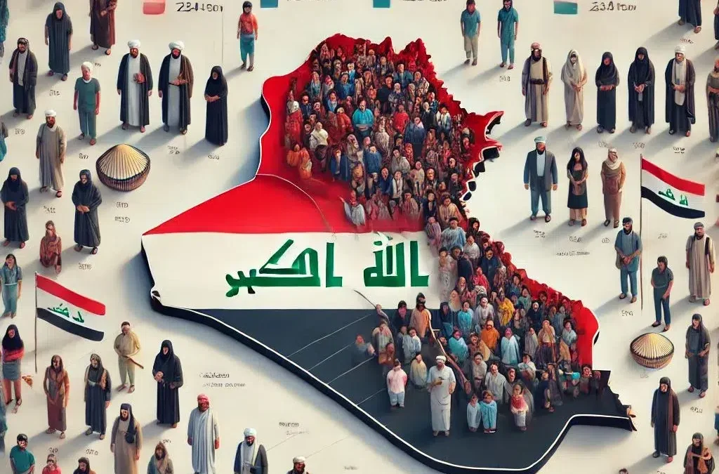عدد سكان العراق 2025 السنة والشيعة والتوزيع الديموغرافي