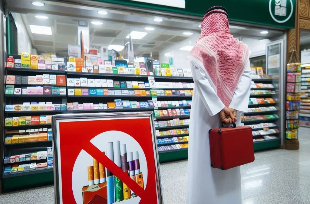 منع بيع منتجات التبغ في الأكشاك والبقالات في السعودية منع بيع الدخان
