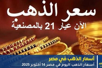 أسعار الذهب اليوم في مصر 14 أكتوبر 2025