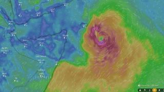 (اليمن الغد) ينشر مسار العاصفة الإعصارية ”ماكونو” شرق أرخبيل سقطرى